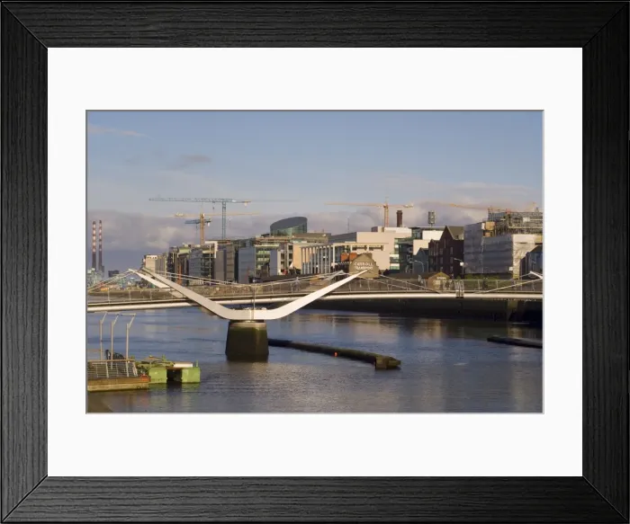 Framed Print : Sean O Casey bridge over Liffey River Framed Print : Sean O Casey bridge over Liffey River