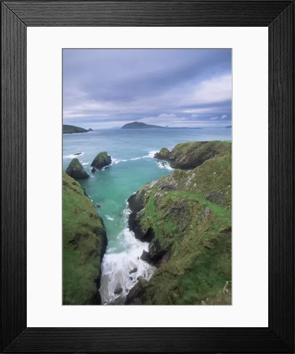 Framed Print : Coast at Slea Head and the Blasket Islands Framed Print : Coast at Slea Head and the Blasket Islands