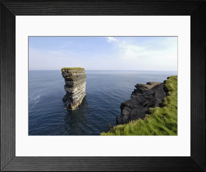 Framed Print : Sea Stack at Downpatrick Head Framed Print : Sea Stack at Downpatrick Head