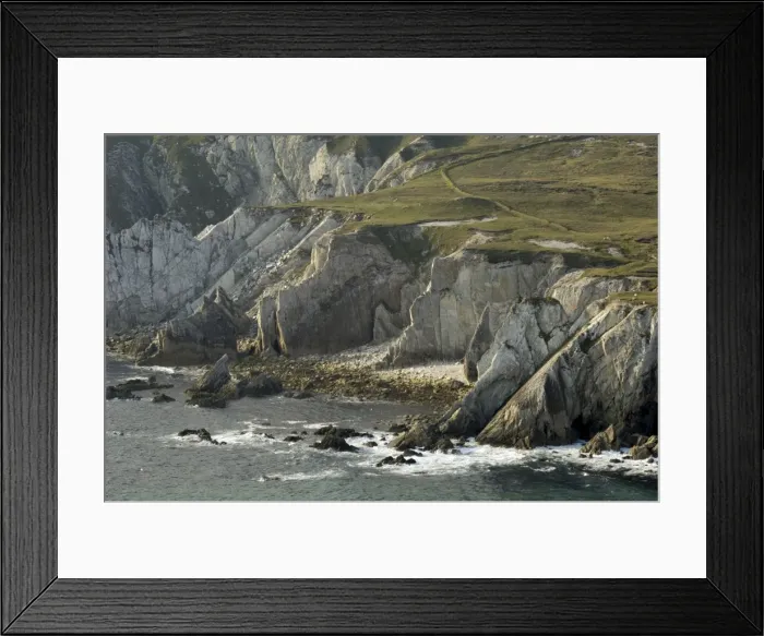 Framed Print : Cliffs near Ashleam Framed Print : Cliffs near Ashleam