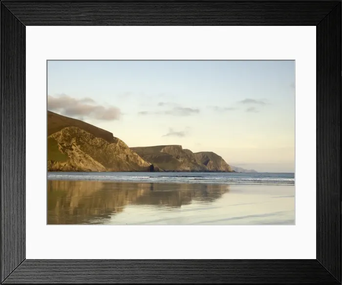 Framed Print : Minaun Cliffs from Keel beach Framed Print : Minaun Cliffs from Keel beach