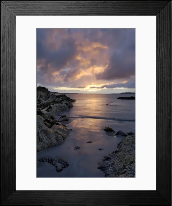 Framed Print : Beach at sunset Framed Print : Beach at sunset