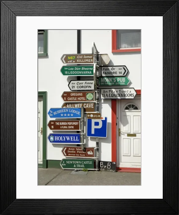 Framed Print : Profusion of road signs Framed Print : Profusion of road signs
