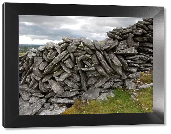 Dry stone wall on The Burren
