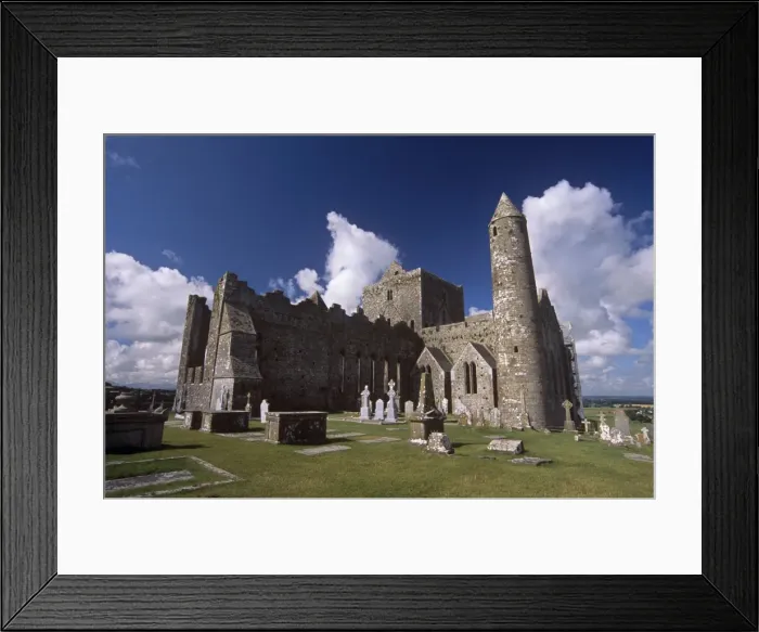 Framed Print : Round tower and cathedral dating from the 12th and 13th centuries Framed Print : Round tower and cathedral dating from the 12th and 13th centuries