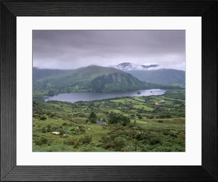 Framed Print : Glanmore Lake from Healy Pass Framed Print : Glanmore Lake from Healy Pass