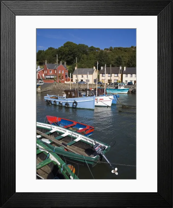 Framed Print : Ballyhack fishing village, County Wexford, Leinster, Republic of Ireland, Europe Framed Print : Ballyhack fishing village, County Wexford, Leinster, Republic of Ireland, Europe