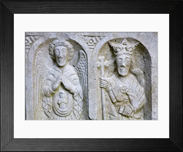 Framed Print : Stone Carving at Jerpoint Abbey Framed Print : Stone Carving at Jerpoint Abbey
