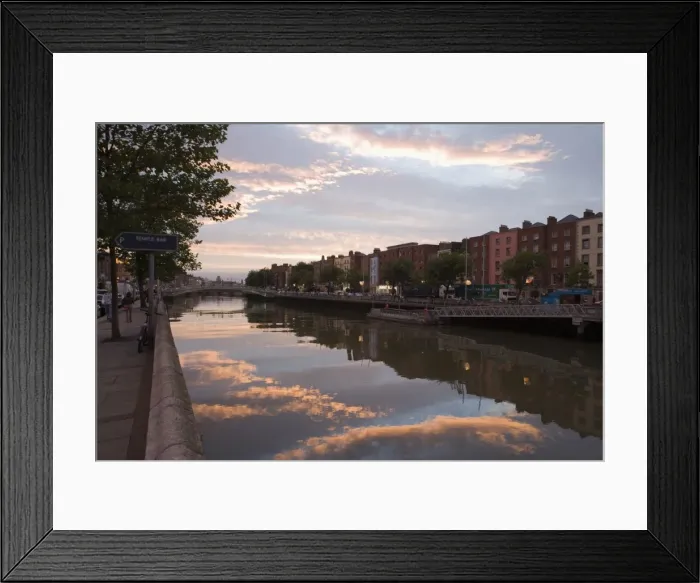 Framed Print : Still water and reflection at dusk Framed Print : Still water and reflection at dusk
