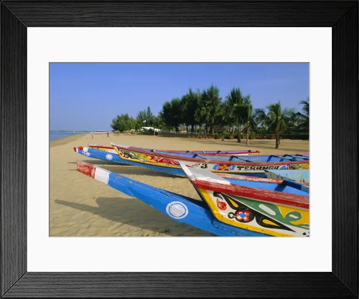 Framed Print : The beach at Saly Framed Print : The beach at Saly