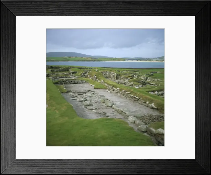 Framed Print : Viking hall ruins at Jarlshof Framed Print : Viking hall ruins at Jarlshof