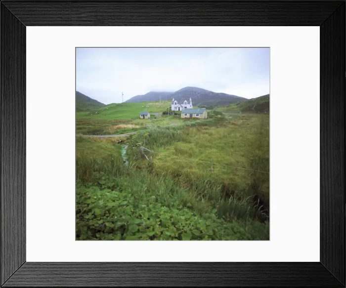 Framed Print : Crofts near Rodel Framed Print : Crofts near Rodel