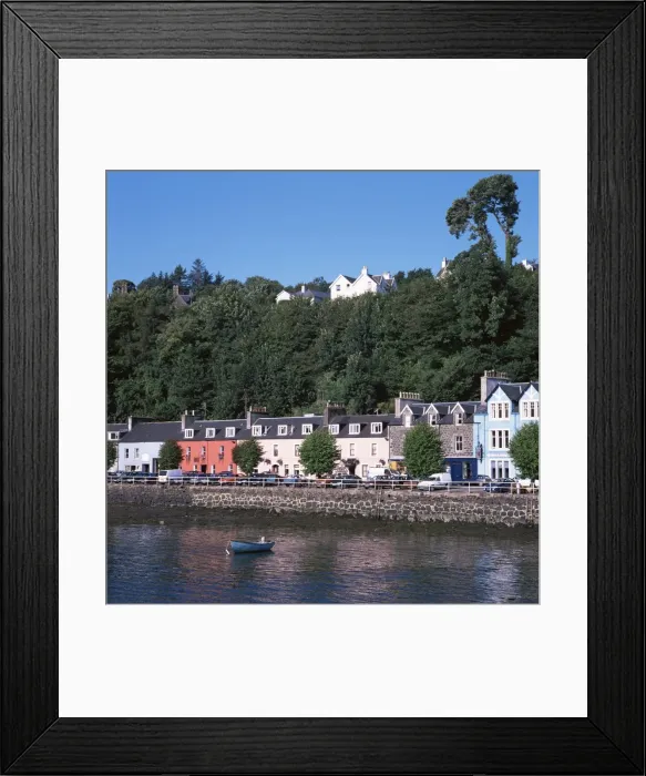 Framed Print : Harbour and main street Framed Print : Harbour and main street