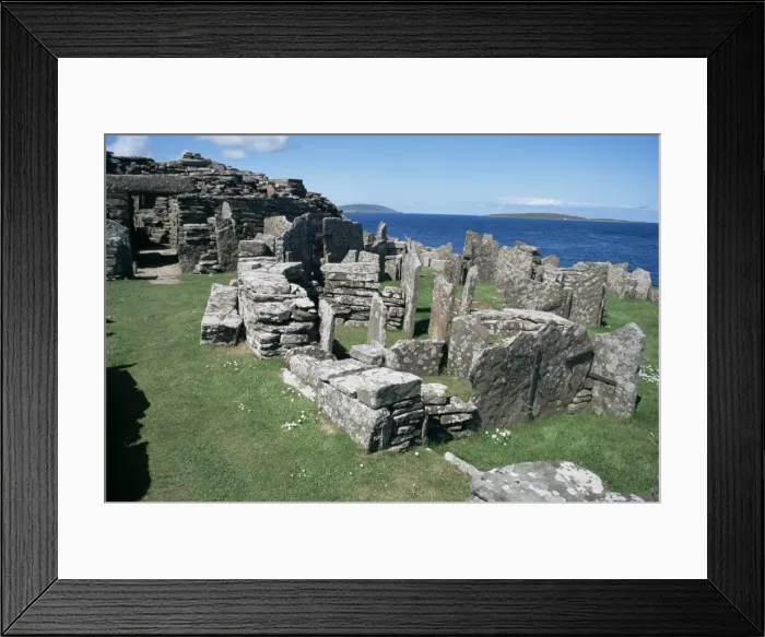 Framed Print : Iron Age fortified village Framed Print : Iron Age fortified village