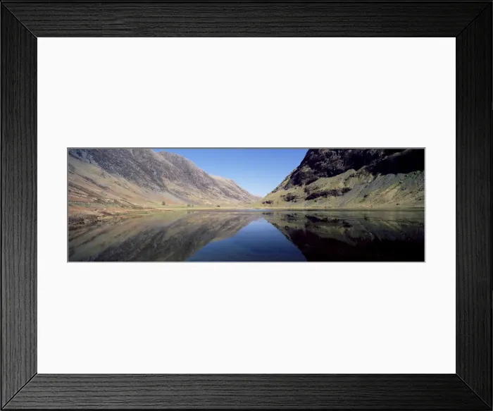 Framed Print : Flat calm on Loch Achtriochtan Framed Print : Flat calm on Loch Achtriochtan