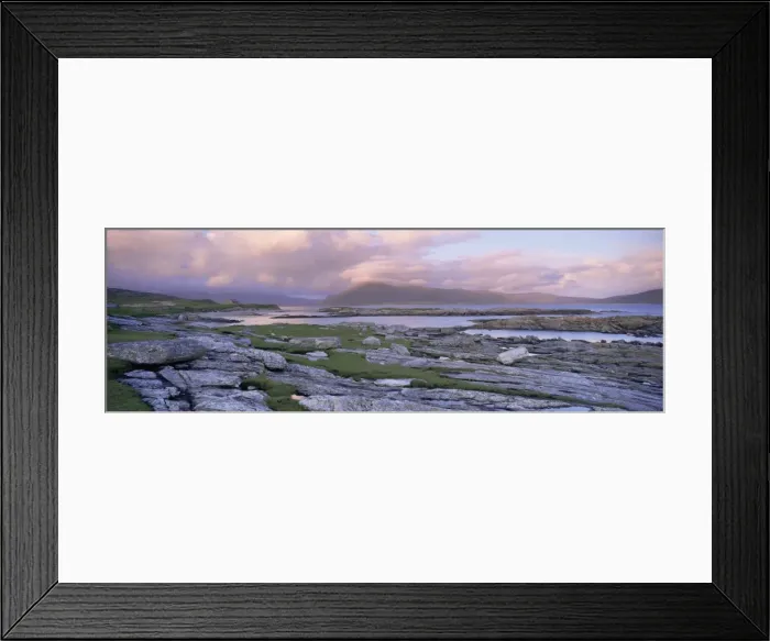 Framed Print : View towards the Isle of Lewis and Old Schoolhouse Framed Print : View towards the Isle of Lewis and Old Schoolhouse