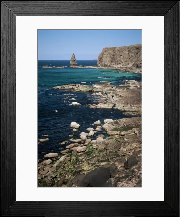 Framed Print : Coastal sea cliffs and stacks Framed Print : Coastal sea cliffs and stacks