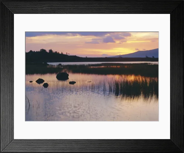 Framed Print : Loch Ba on isolated Rannoch Moor Framed Print : Loch Ba on isolated Rannoch Moor