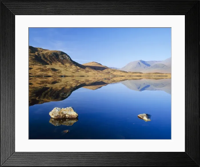 Framed Print : Reflection in calm loch Framed Print : Reflection in calm loch