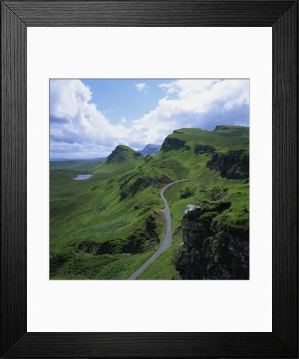 Framed Print : Rural road in the Beinn Edra Range Framed Print : Rural road in the Beinn Edra Range