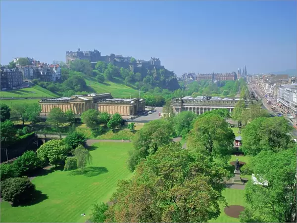 Edinburgh Castle and gardens