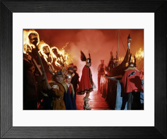 Framed Print : Up Helly Aa Fire Festival Framed Print : Up Helly Aa Fire Festival