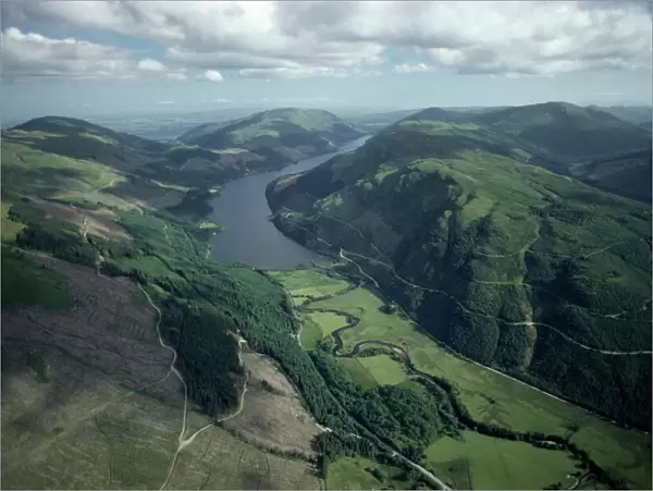 Aerial view of Loch Eck looking south