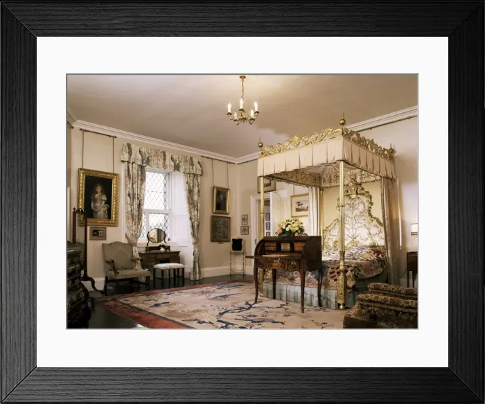Framed Print : The Queen Mothers bedroom Framed Print : The Queen Mothers bedroom