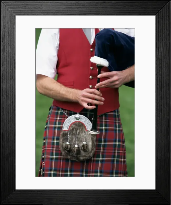 Framed Print : Detail of Highland dress Framed Print : Detail of Highland dress