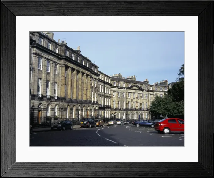 Framed Print : Crescent of Georgian buildings Framed Print : Crescent of Georgian buildings