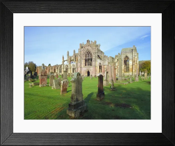 Framed Print : 12th Century Melrose Abbey Framed Print : 12th Century Melrose Abbey