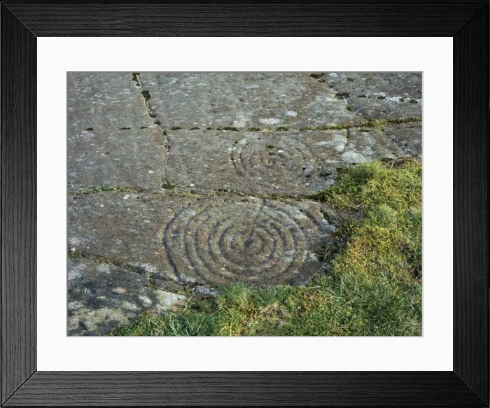 Framed Print : Cup and ring carvings at Achinabreck Framed Print : Cup and ring carvings at Achinabreck