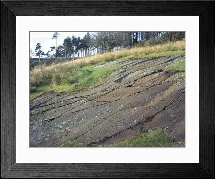 Framed Print : Cup and ring carvings Framed Print : Cup and ring carvings