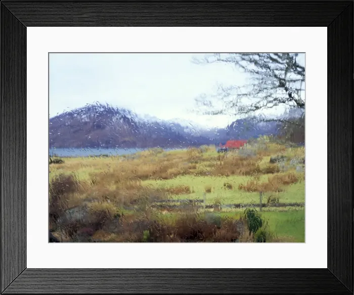 Framed Print : Rain on the window Framed Print : Rain on the window