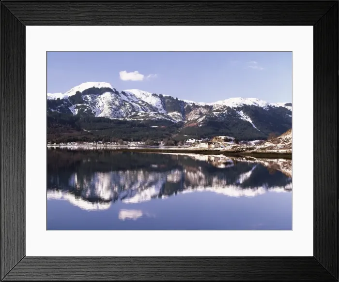 Framed Print : Reflections on Loch Duich Framed Print : Reflections on Loch Duich