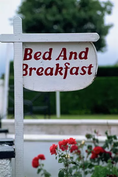 Bed and Breakfast sign