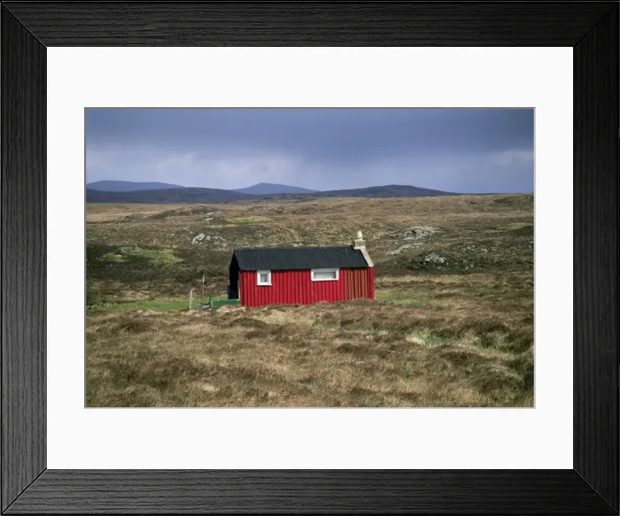 Framed Print : Red hut (shieling) Framed Print : Red hut (shieling)