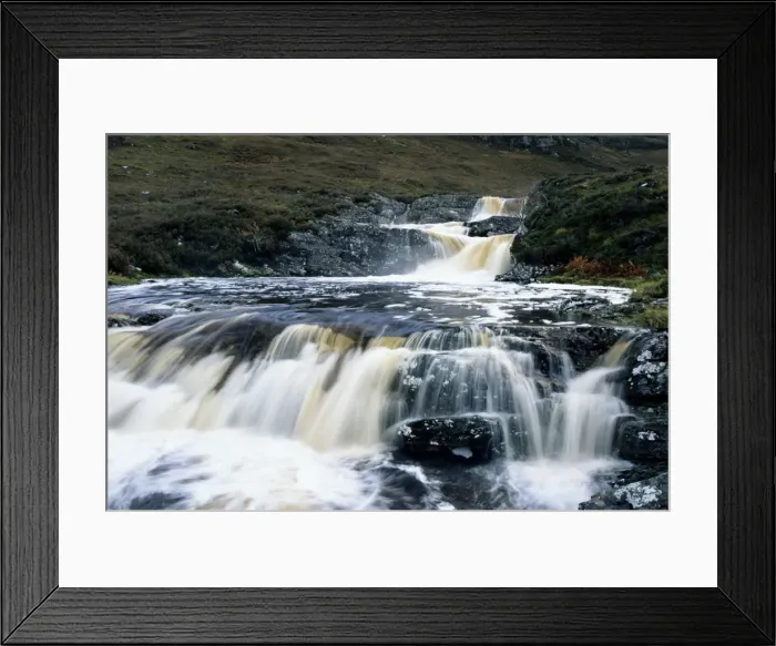 Framed Print : Waterfalls on Dundonnell River