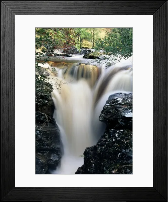 Framed Print : Waterfalls on Dundonnell River Framed Print : Waterfalls on Dundonnell River