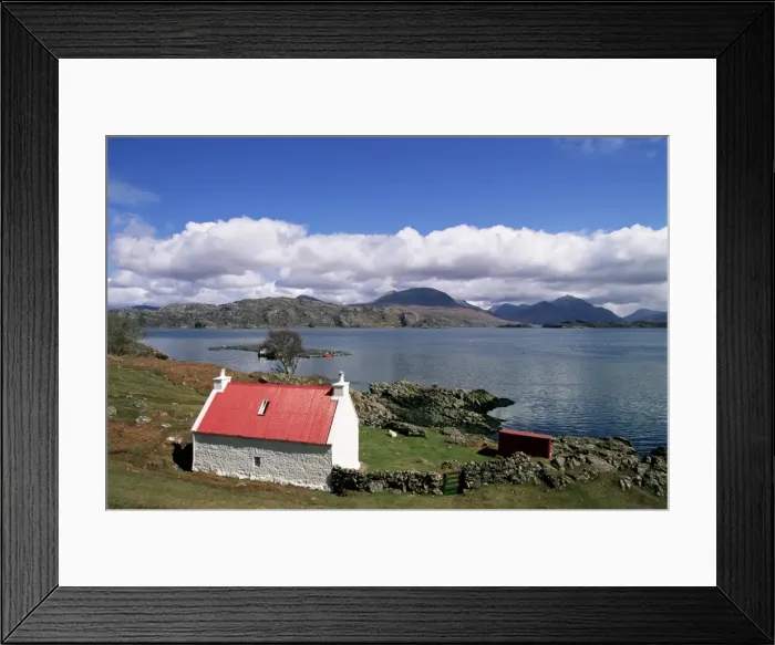 Framed Print : Red roofed cottage Framed Print : Red roofed cottage