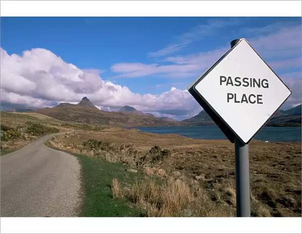 Passing place sign