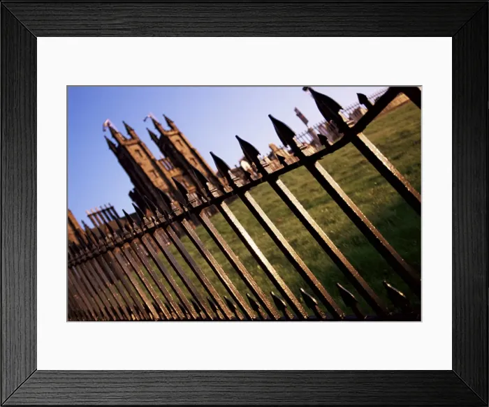 Framed Print : Railings, Scottish Parliament Building Framed Print : Railings, Scottish Parliament Building