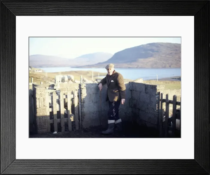 Framed Print : Shepherd, island of Harris Framed Print : Shepherd, island of Harris
