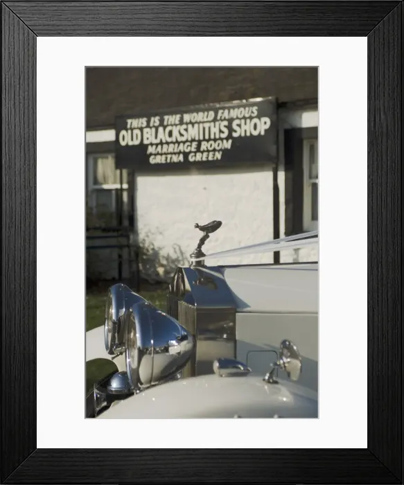 Framed Print : Old Blacksmiths Shop with 1937 Rolls Royce Framed Print : Old Blacksmiths Shop with 1937 Rolls Royce