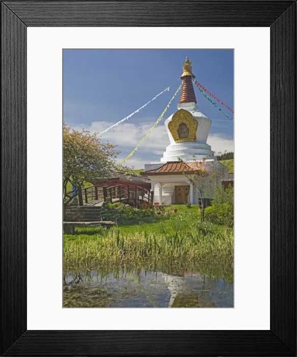 Framed Print : The Stupa from the Peace Garden Framed Print : The Stupa from the Peace Garden