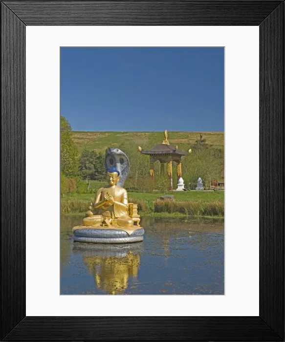 Framed Print : The Shrine Pond and Monastery Gateway Framed Print : The Shrine Pond and Monastery Gateway