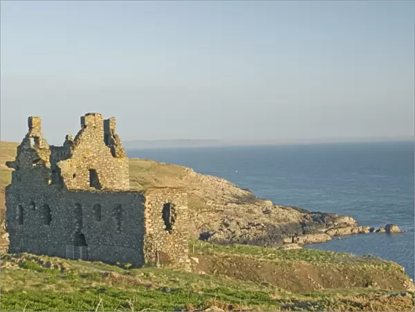 The 16th century clifftop Dunskey Castle