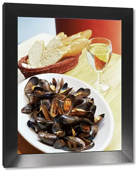 A plate of mussels