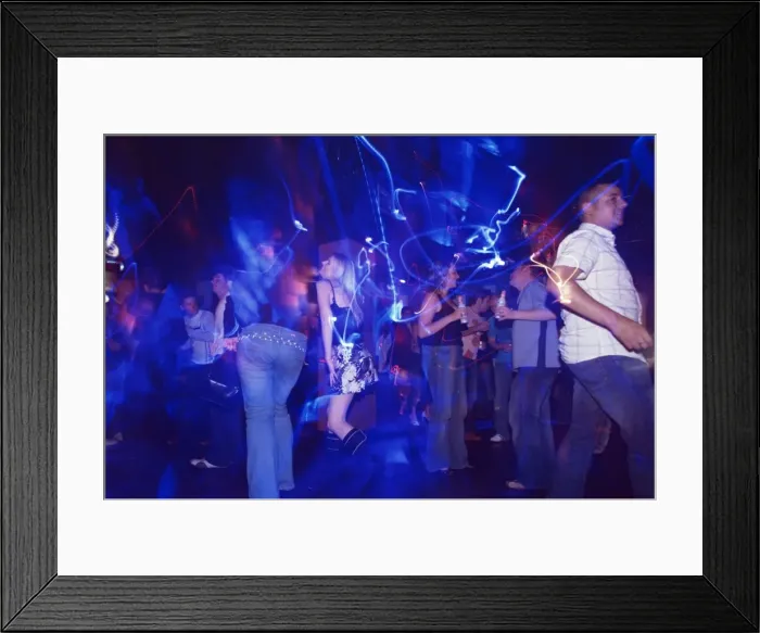 Framed Print : Young people at the trendy Cube nightclub Framed Print : Young people at the trendy Cube nightclub