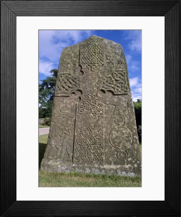 Framed Print : Christian Pictish cross Framed Print : Christian Pictish cross